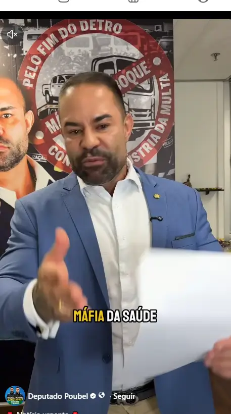 Filippe Poubel falando sobre a suspensão de chamamento público em Maricá