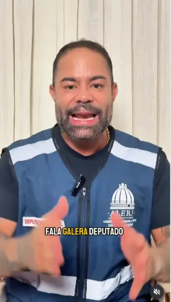 Filippe Poubel falando sobre denúncias relacionadas à saúde de Maricá