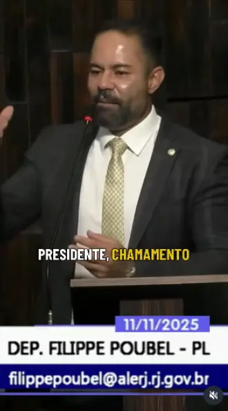 Filippe Poubel na ALERJ falando sobre chamamento público em Maricá