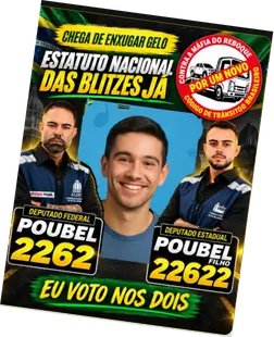 Crie sua foto com Poubel e Poubel Filho